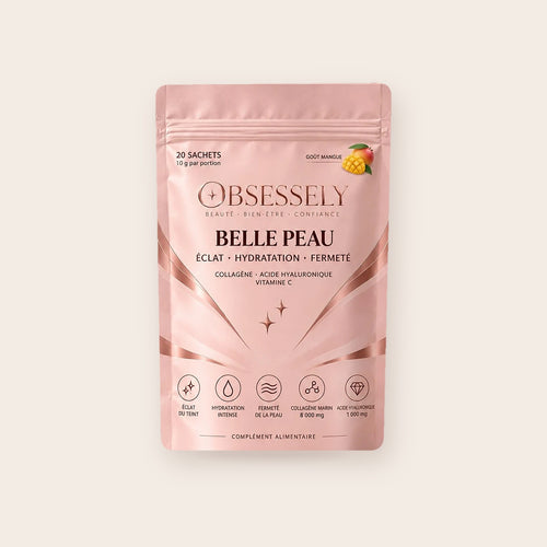 Belle Peau OBSESSELY, collagène marin, sachet de 20 sticks goût mangue
